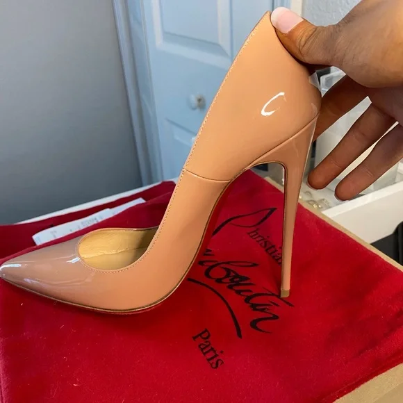 Christian Louboutin So Kate Patent Pumps (w/ Receipt) - Nude - Picture 10 of 10